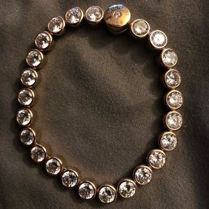 Michael Kors Gold Tone Clear CZ Bracelet